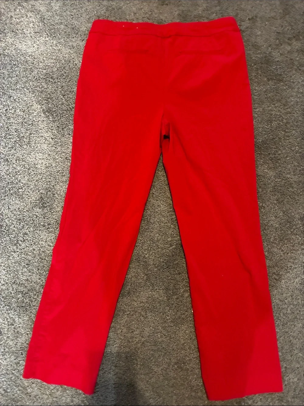 Chico's Vibrant Red Pull-On Straight Leg Pants